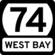 West Bay State route marker